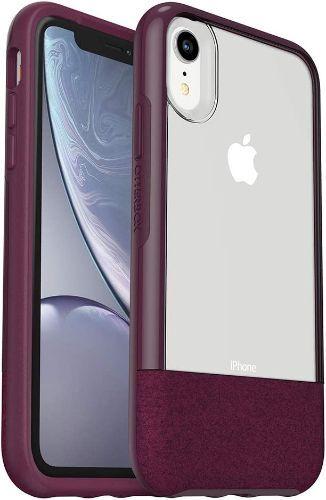 OtterBox - Ultra-Slim iPhone XR Case (ONLY) - Clear Protective Phone Case with Luxurious Felt Accent - Magenta (Felt) - Excellent