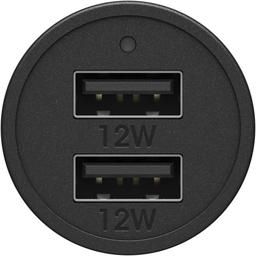 OtterBox USB-A Dual Port Car Charger (24W) - Black