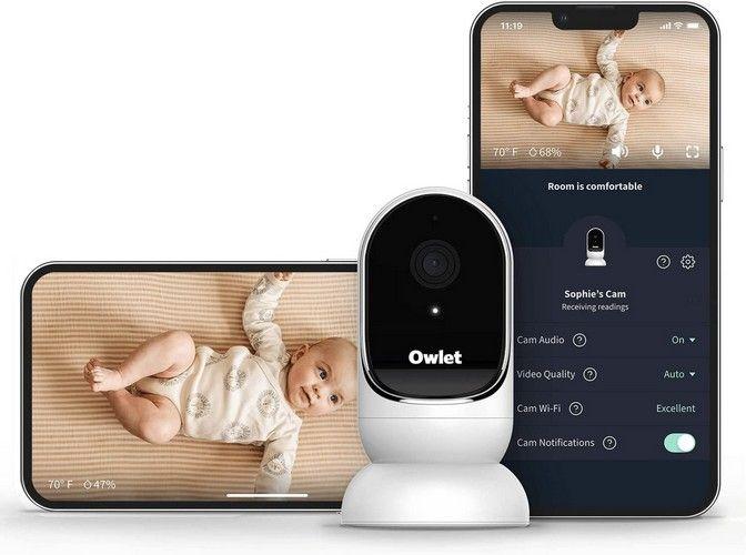 Owlet  HD Wireless Video Camera Baby Monitor - White - Excellent