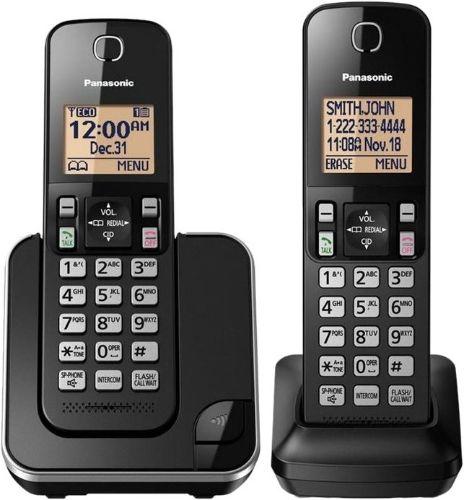 Panasonic  KX-TGC352 Cordless Phone - Black - Excellent