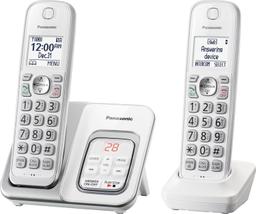 Panasonic KX-TGD532W Cordless Phone System - White/Silver