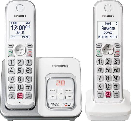 Panasonic  KX-TGD832 Cordless Phone - White - Excellent