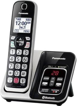 Panasonic KX-TGD864S Link-to-Cell Cordless Phone - Black