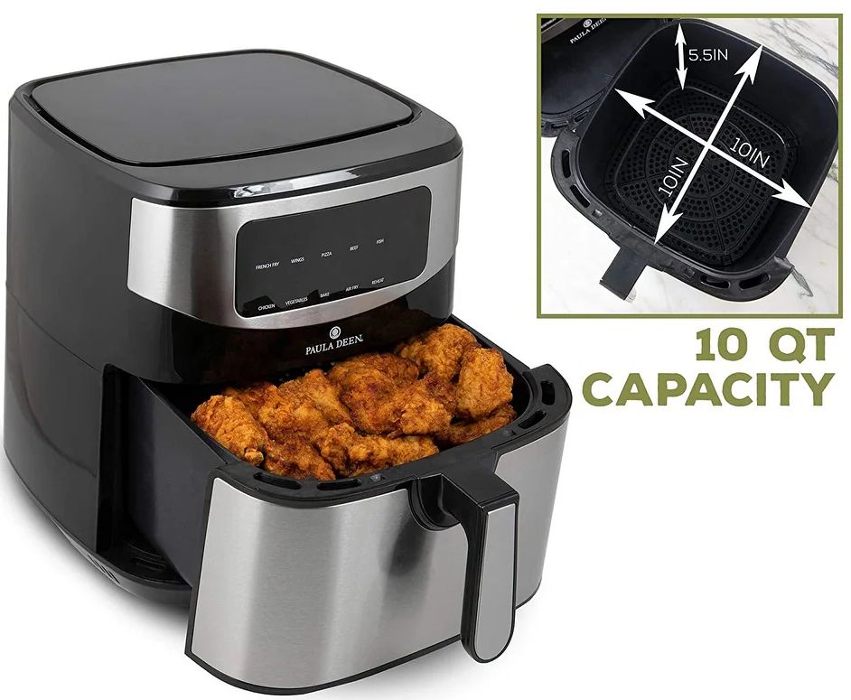 Paula Deen PDKDF579 10 QT Digital Air Fryer - Silver