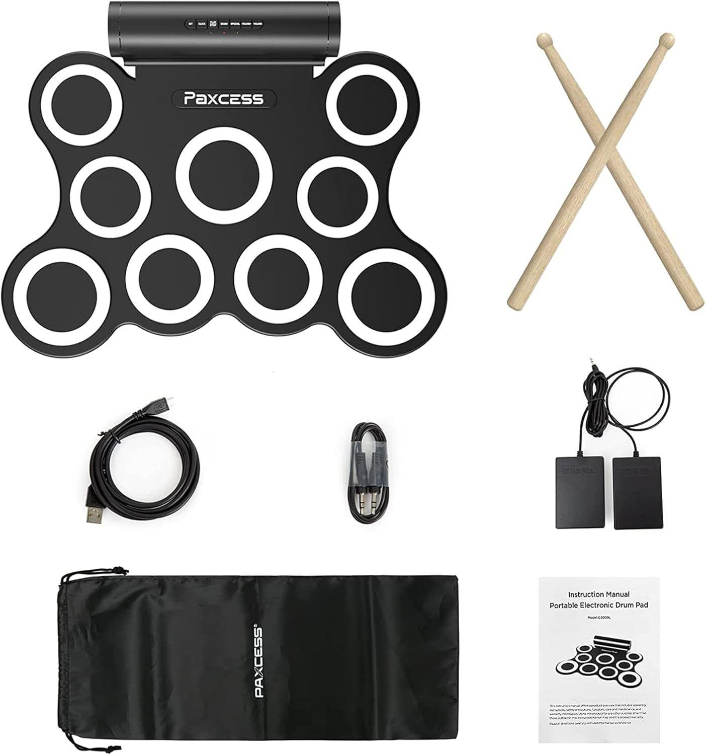 Paxcess  9 Pad Electronic Drum Set PA-DS0001 - Black - Excellent