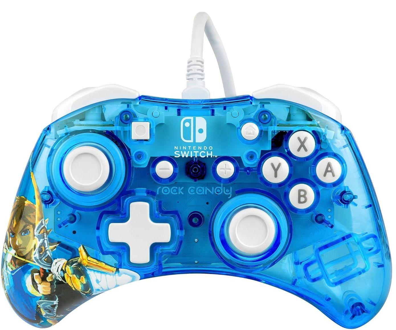PDP  Rock Candy Wired Controller for Nintendo Switch - Zelda Breath of the Wild - Excellent