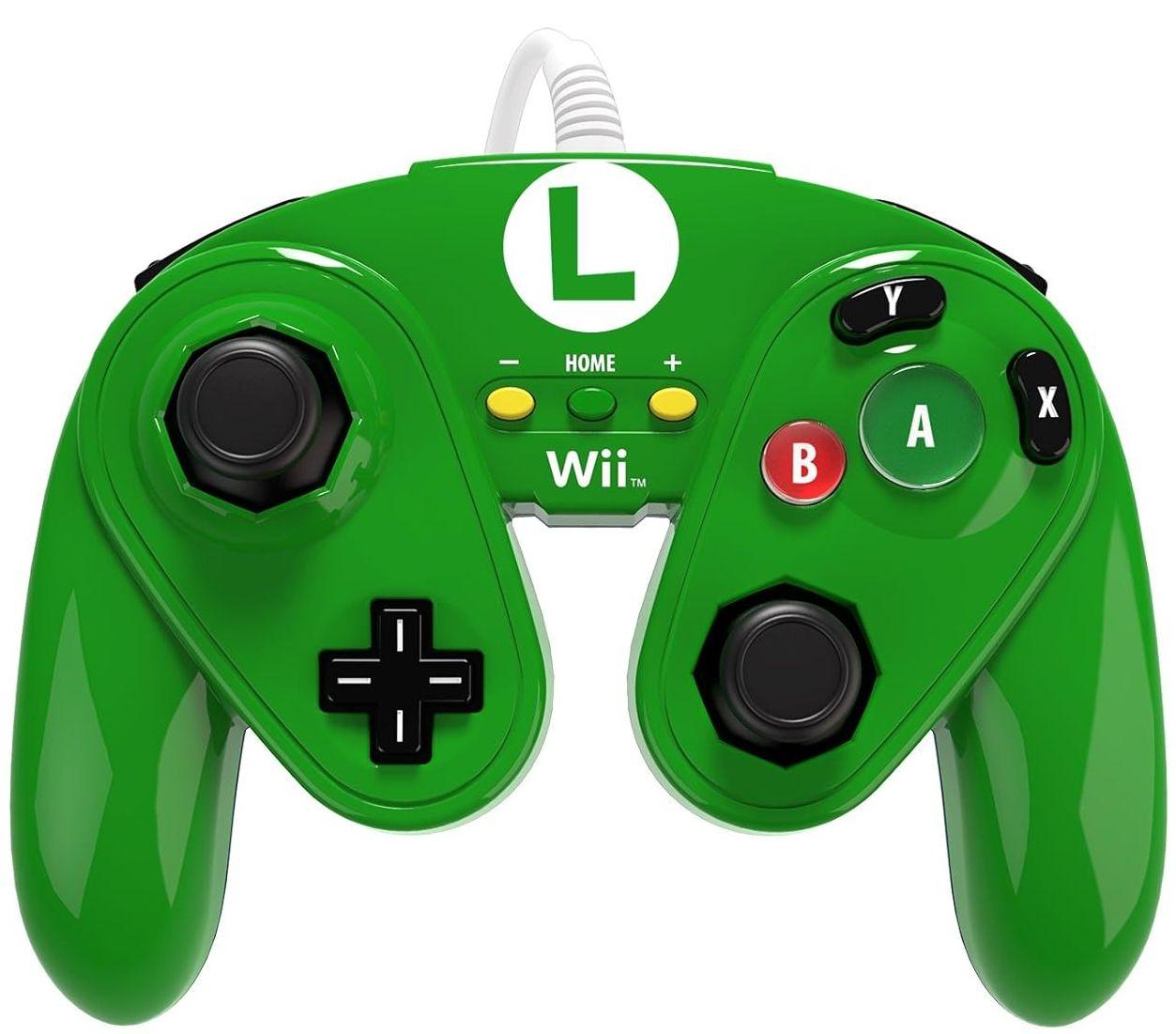 PDP  Wired Fight Pad for Nintendo Wii U - Luigi - Excellent