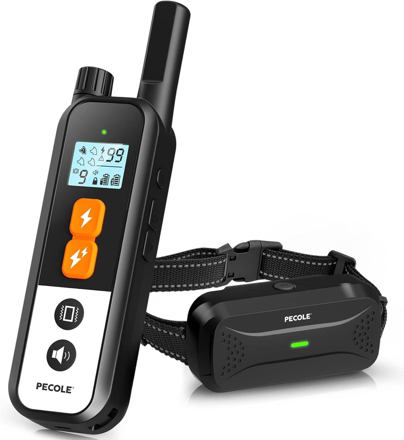 PECOLE  Dog Training Waterproof Collar with Remote - Black - Excellent