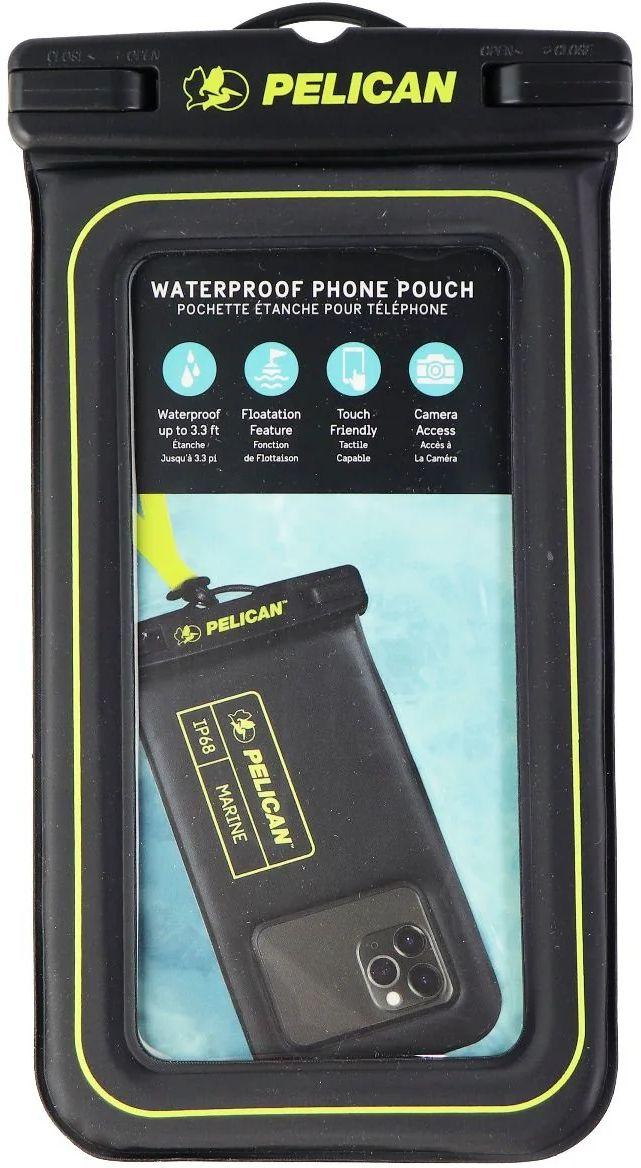 Pelican Marine Waterproof Floating Phone Pouch - Black/Yellow