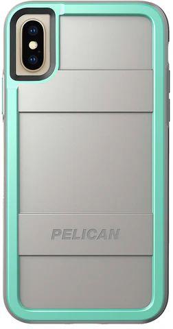 Pelican Protector Series Phone Case for iPhone XS/X - Aqua Gray