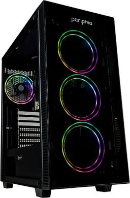 Periphio Terra Prebuilt Gaming Desktop Computer - AMD Ryzen 7 5700G 4.6GHz - 1TB - Black - 16GB RAM