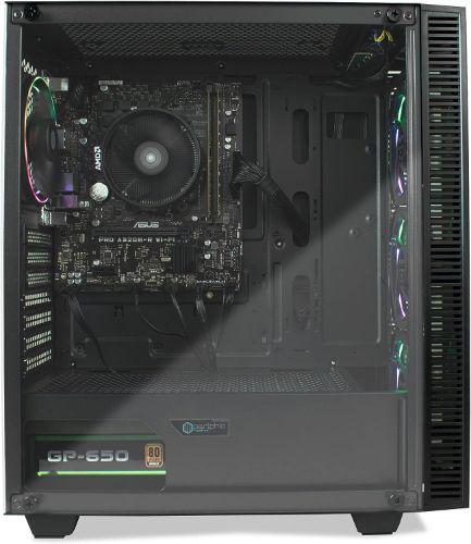 Periphio Terra Prebuilt Gaming Desktop Computer - AMD Ryzen 7 5700G 4.6GHz - 1TB - Black - 16GB RAM