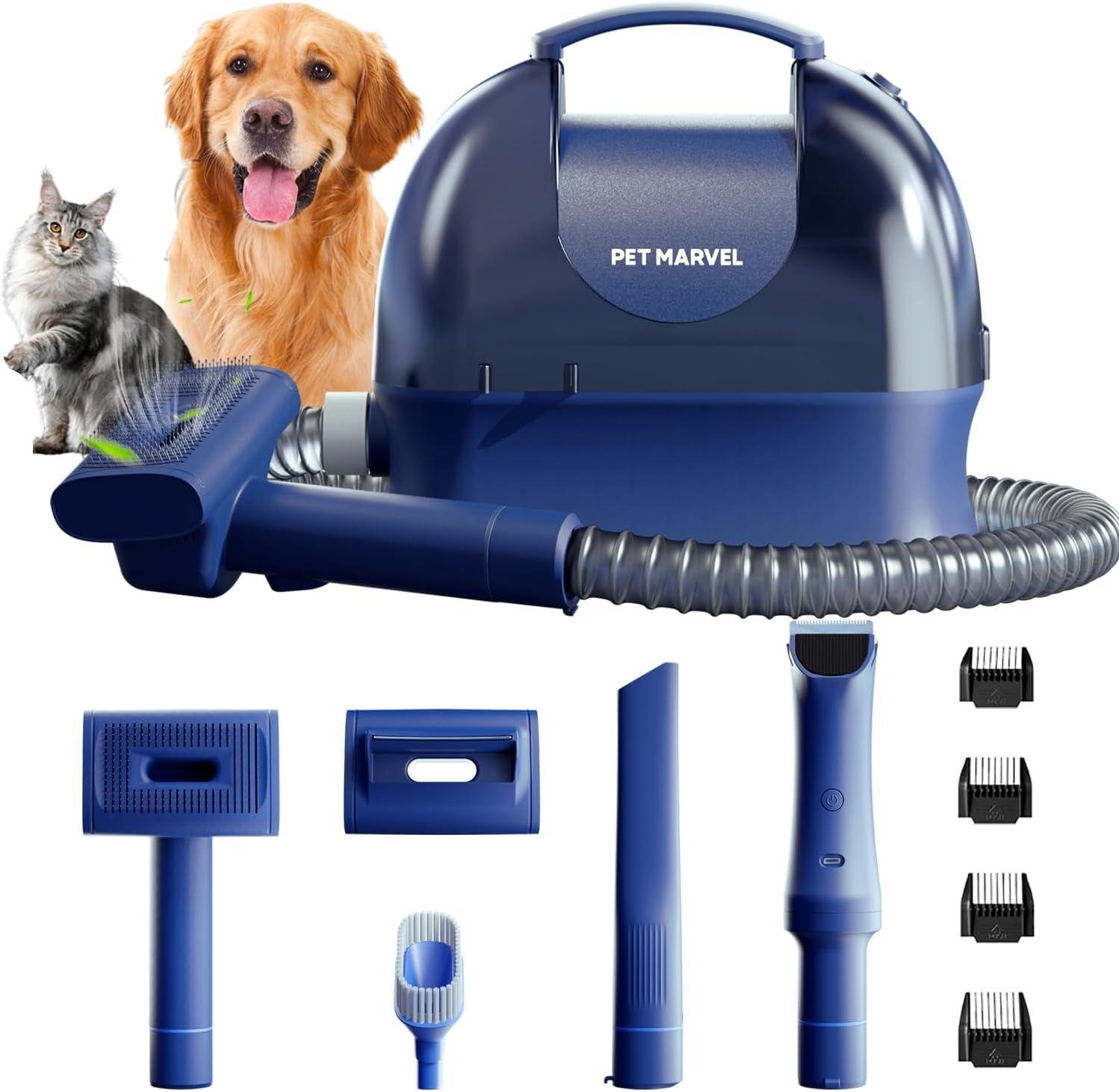 Pet Marvel  NBC01 Dog Grooming Kit & Hair Vacuum - Blue - Excellent