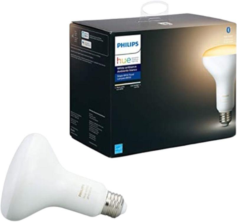 Philips  Hue BR30 White Ambiance LED Smart Bulb  - White - Excellent