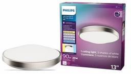 Philips LED 90-Watt 13" 5 Shades Ceiling Light - White