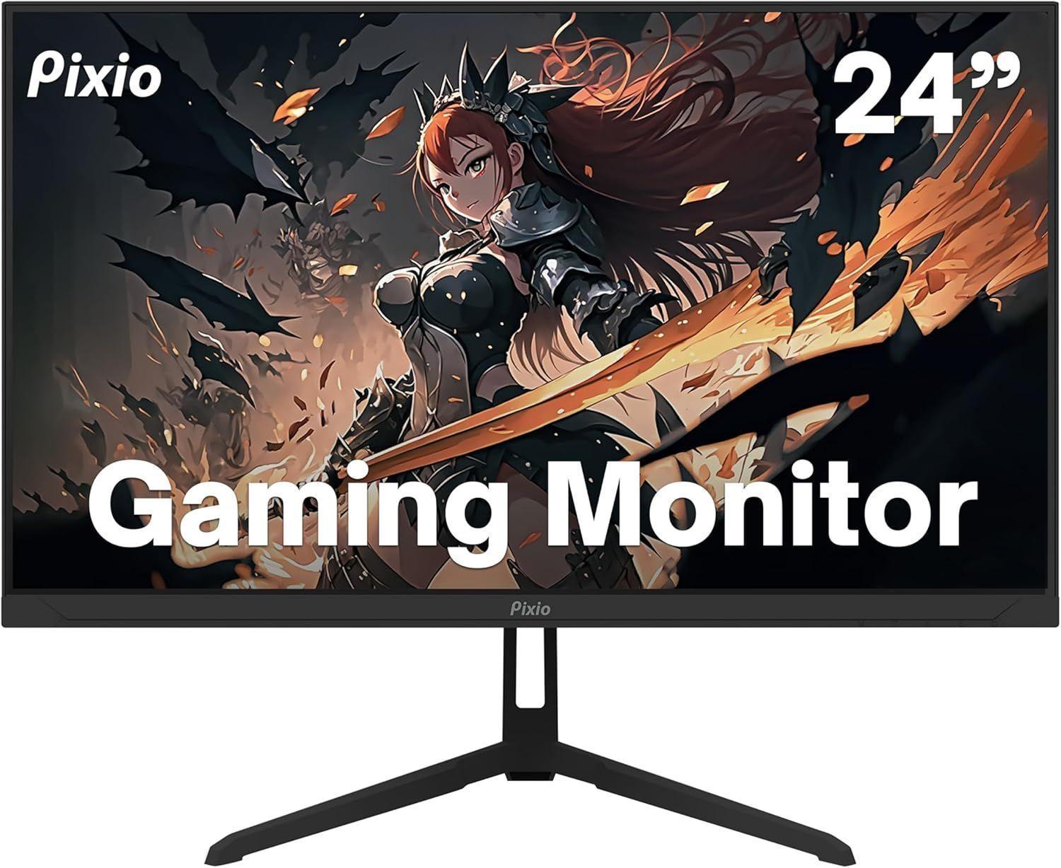 Pixio  PX248 Wave Gaming Monitor 24" - Black - 24 Inch - Excellent