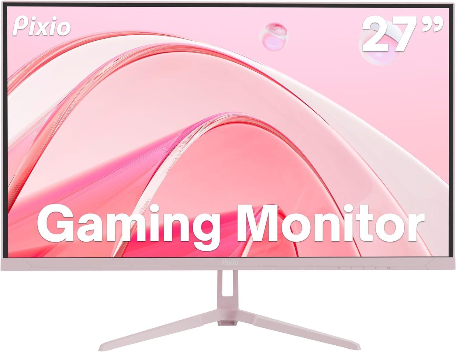 Pixio  PX278 Wave Gaming Monitor 27" - Pink - 27 Inch - Excellent