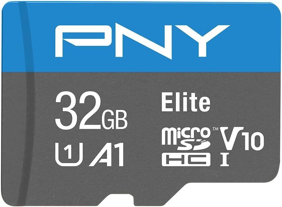 PNY  Elite Class 10 U1 V10 A1 microSD Flash Memory Card - 64GB - Grey/Blue - Excellent