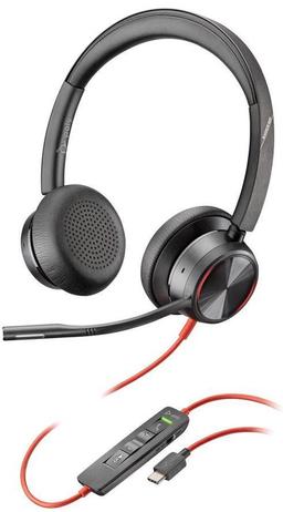 Poly Blackwire 8225 USB-C Stereo Wired Headset - Black