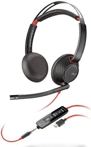 Poly  com Blackwire 5220 USB-C (C5220 USB-C) Headphones - Black - Excellent