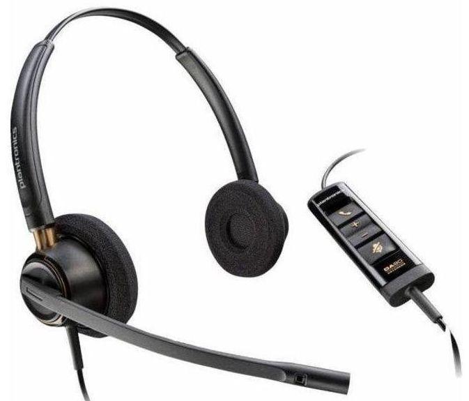 Poly  EncorePro EP525-M USB-A Stereo Wired Headset  - Black - Excellent