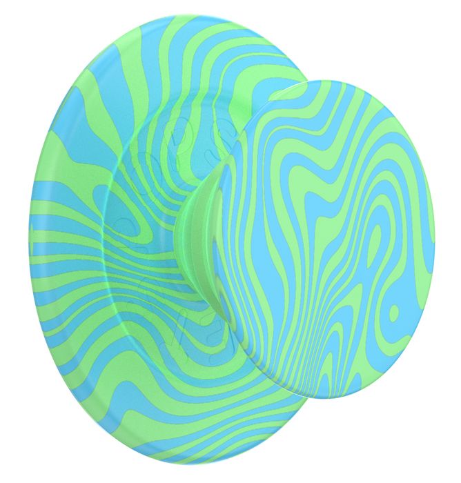 PopSockets PopGrip for MagSafe Phone Grip and Stand - Swirl Oasis Keylime
