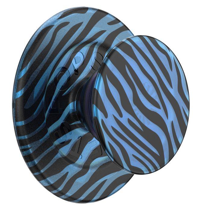 PopSockets PopGrip for MagSafe Phone Grip and Stand - Zed Blue Zebra