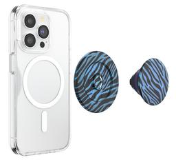 PopSockets PopGrip for MagSafe Phone Grip and Stand - Zed Blue Zebra