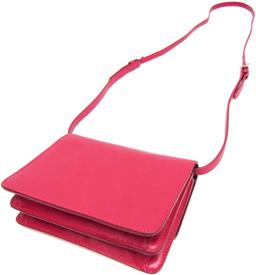 Prada Leather Shoulder Bag - Leather - Peonia