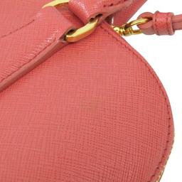 Prada Saffiano Handbag Shoulder Bag - Leather - Pink