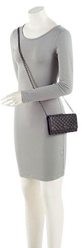 Prada Soft Calf Grommet Wallet on Chain - Calfskin - Black