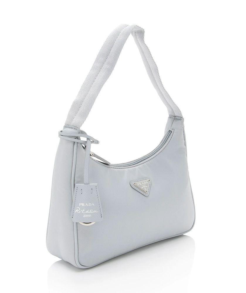 Prada Tessuto Re-Edition 2000 Mini Hobo - Nylon - Grey
