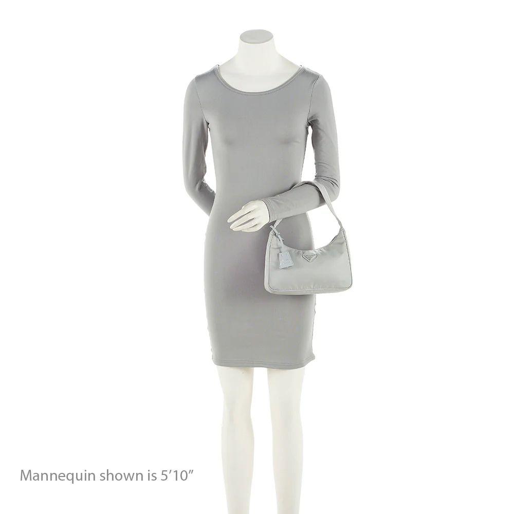 Prada Tessuto Re-Edition 2000 Mini Hobo - Nylon - Grey