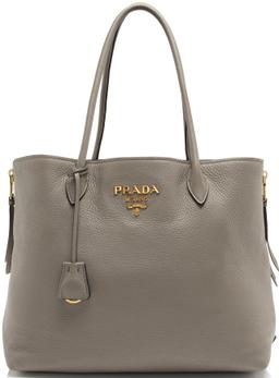 Prada Vitello Diano Top Handle Shopper Tote
