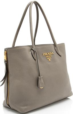 Prada Vitello Diano Top Handle Shopper Tote