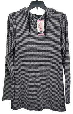Premise Women's Hooded Sweater Top M - Grey Heather/Black