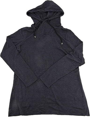 Premise  Women's Hooded Sweater Top S - Blue Heather/Black - Brand New