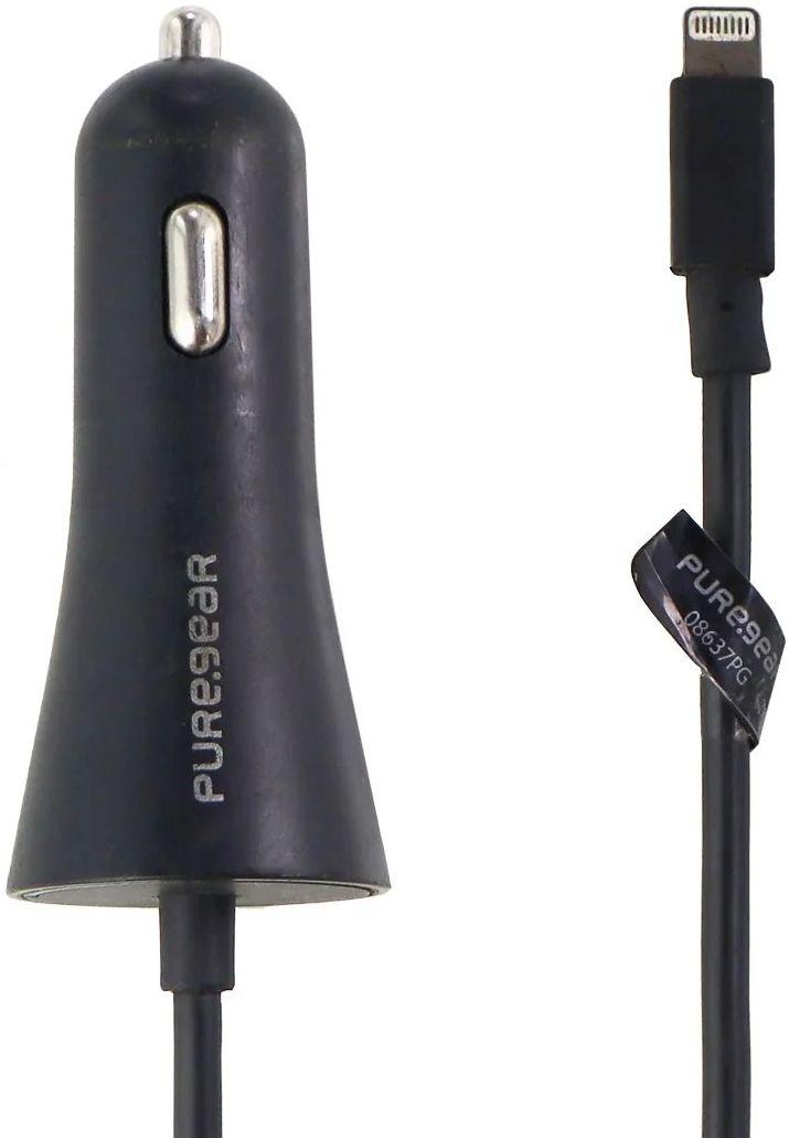 PureGear MFI Car Charger for Apple Device (62804PG) - Black