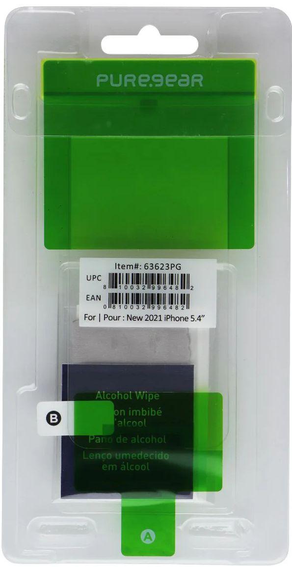 PureGear  Tempered Glass for iPhone 13 Mini (63623PG) - Clear - Brand New