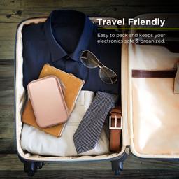 PureGear Travel Organizer Carry Case Zip-Up Pouch - Pink - Brand New