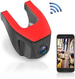 Pyle Wifi HD Upgraded 1080p Car Dash Camera - Red/Black