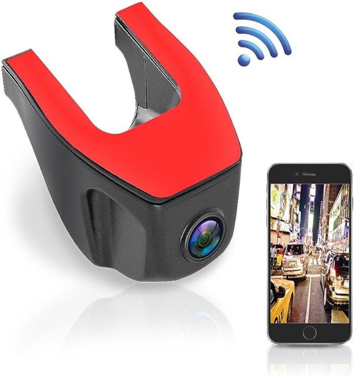 Pyle  Wifi HD Upgraded 1080p Car Dash Camera  - Red/Black - Excellent