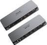 QGeeM D6908 USB C Laptop Docking Station - Grey