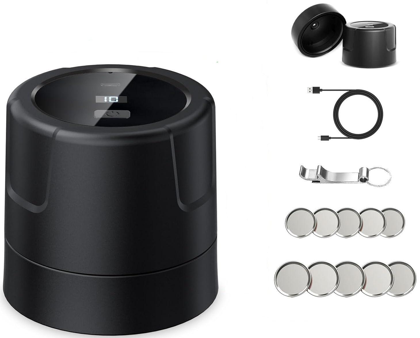 Racazl M12 Elecric Mason Jar Vacuum Sealer - Black