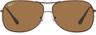 Ray-Ban Metal Aviator Sunglasses Frame RB3267 - Polished Brown/ Lenses Brown