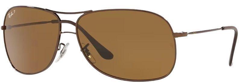 Ray-Ban Metal Aviator Sunglasses Frame RB3267 - Polished Brown/ Lenses Brown