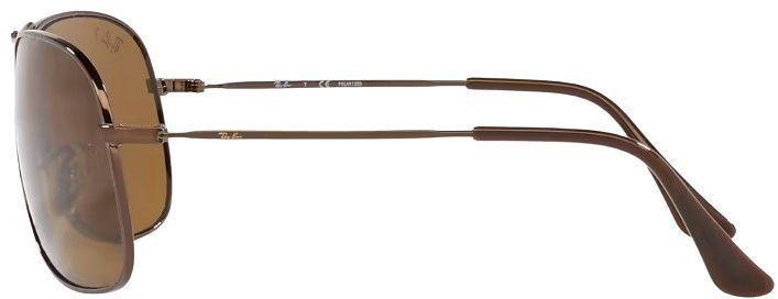 Ray-Ban Metal Aviator Sunglasses Frame RB3267 - Polished Brown/ Lenses Brown