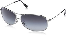 Ray-Ban Metal Aviator Sunglasses Frame RB3267 - Silver / Grey Lenses