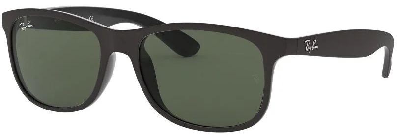 Ray-Ban  RB4202 606971 55-17 Andy Sunglasses - Matte Black/Dark Green - Excellent