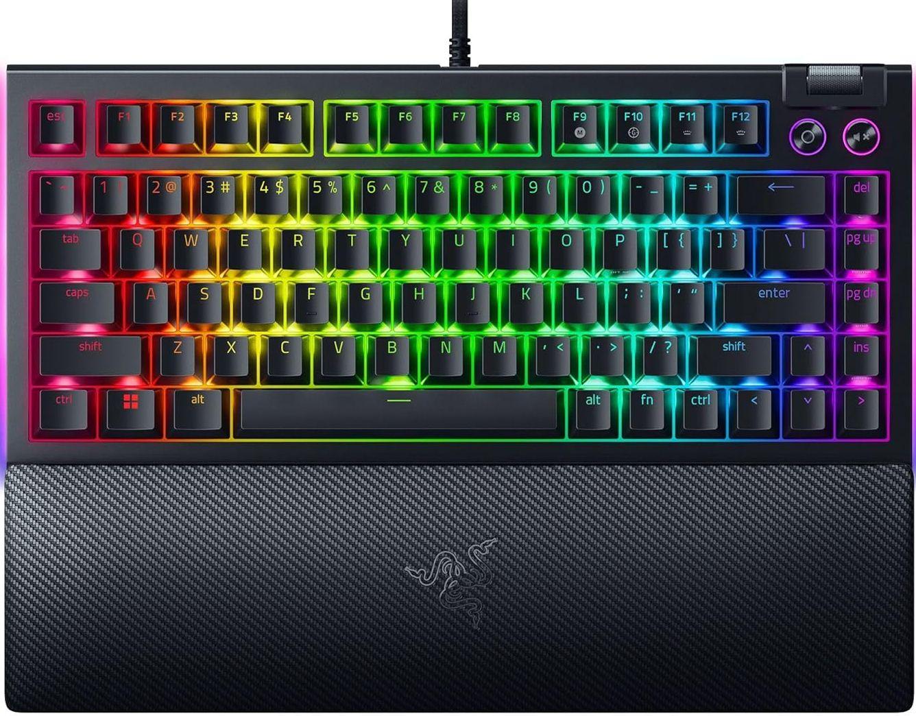 Razer  BlackWidow V4 75% Mechanical Gaming Keyboard - Black - Excellent